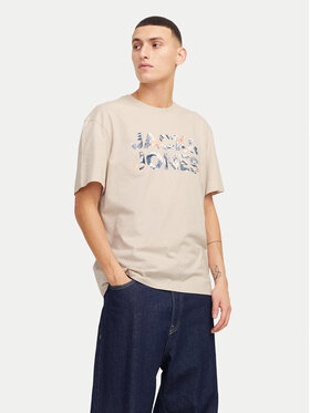 Jack & Jones Jack & Jones Marškinėliai Bryan 12268127 Smėlio Relaxed Fit