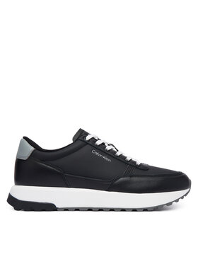Calvin Klein Laisvalaikio batai Calvin Klein City Runner Laceup Lth Mix HM0HM02214 Juoda
