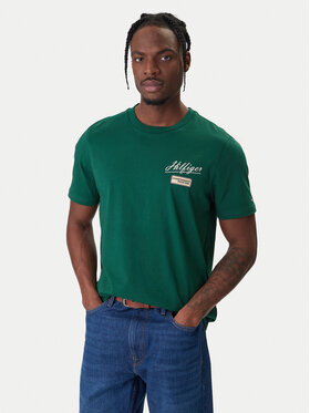 Tommy Hilfiger Tommy Hilfiger Camiseta Modern Ath Graphic MW0MW41471 Verde Regular Fit