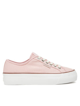 Calvin Klein Jeans Tenisky Calvin Klein Jeans Vulc Flatform Ctn Logo Tag YW0YW01838 Ružová