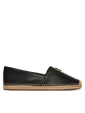 Tommy Hilfiger Espadrilles Tommy Hilfiger Th Logo Leather Espadrille FW0FW09246 Melns