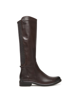 Caprice Kozačky ve vojenském stylu Caprice 9-25513-41 Hnědá