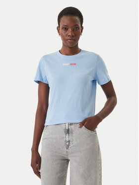 Tommy Jeans Tommy Jeans Camiseta DW0DW22277 Celeste Regular Fit