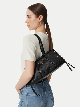 Tommy Hilfiger Torebka Tommy Hilfiger Soft Leather Shoulder Bag Studs AW0AW19338 Czarny