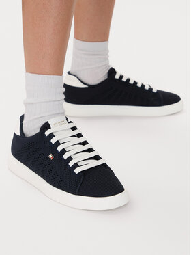Tommy Hilfiger Sneakersy Tommy Hilfiger Th Icon Light Knit Sneaker FW0FW09401 Čierna