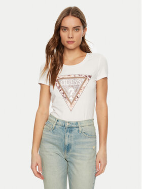 Guess Guess Футболка W5RI22 J1314 Білий Regular Fit