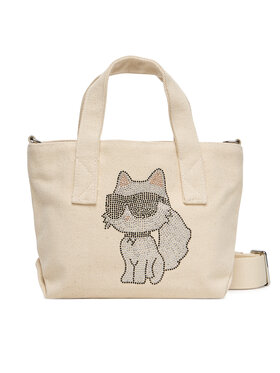 KARL LAGERFELD Kabelka KARL LAGERFELD A3W50115 Écru