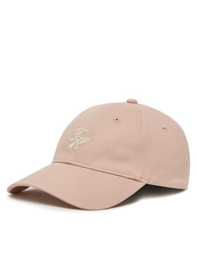 Tommy Hilfiger Шапка с козирка Tommy Hilfiger Embroidered Cap AW0AW17490 Розов