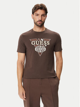 Guess Guess Camiseta Z6BI08 K6543 Marrón Regular Fit