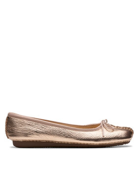 Clarks Балетки Clarks Freckle Ice 26181353 Золотий