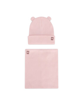Nelli Blu Set: gorro y bufanda de tubo Nelli Blu 7KF-001-AW24 Rosa
