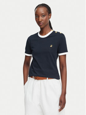 Beverly Hills Polo Club Beverly Hills Polo Club Camiseta P-SS26W-TS0104 Azul marino Regular Fit