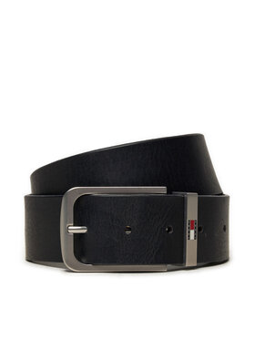 Tommy Jeans Pánsky opasok Tommy Jeans Elevated AM0AM12646 Tmavomodrá