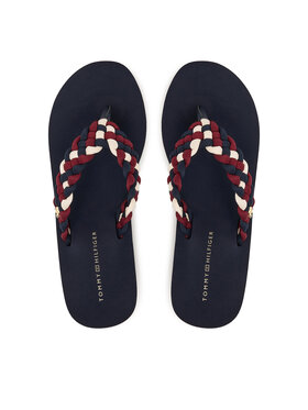Tommy Hilfiger Zehentrenner Tommy Hilfiger Th Wedge Braided Summer Sandal FW0FW09198 Bunt