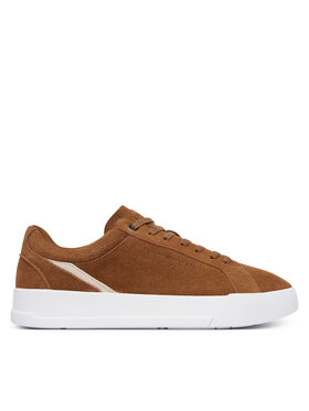 Tommy Hilfiger Superge Tommy Hilfiger Th Court Premium Suede FM0FM05880 Rjava