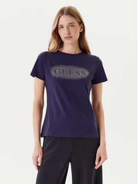 Guess Guess Футболка V5YI08 J1314 Cиній Regular Fit