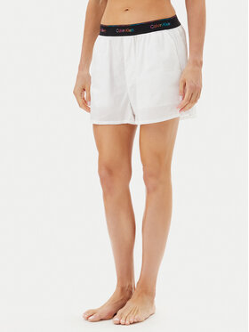 Calvin Klein Underwear Calvin Klein Underwear Kratke pidžama hlače LV00QS7471 Bijela Relaxed Fit