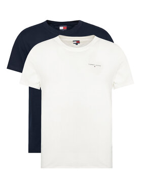 Tommy Jeans Tommy Jeans Conjunto de camisetas Linear DM0DM22316 Azul marino Slim Fit
