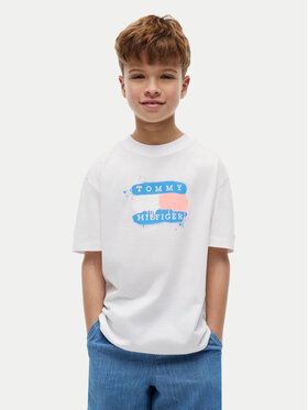 Tommy Hilfiger Tommy Hilfiger Camiseta Graffiti KB0KB10546 Blanco Regular Fit
