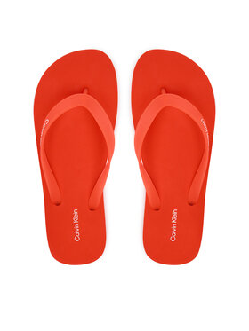 Calvin Klein Джапанки Calvin Klein Logo Strap HM0HM02105 Оранжев