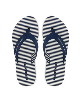 Tommy Hilfiger Flip-flops Tommy Hilfiger Th Ithaca Stripe Summer Sandal FW0FW09192 Sötétkék