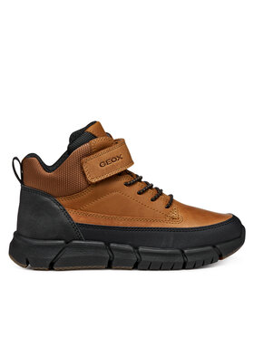 Geox Schnürschuhe Geox J Flexyper J369BA 0CLFU C6002 S Braun