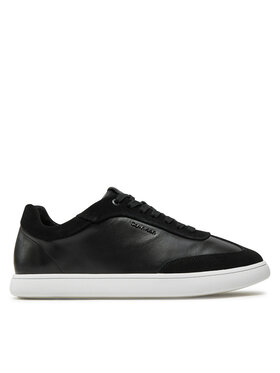Calvin Klein Snīkeri Calvin Klein Cupsole Lace Up - Lth Sue Mix HW0HW02435 Melns