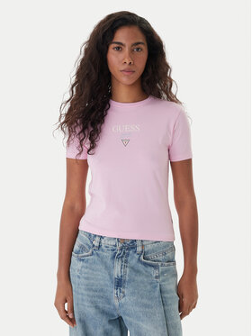Guess Jeans Guess Jeans Camiseta W6RI15 J1314 Rosa Regular Fit