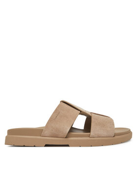 Calvin Klein Šľapky Calvin Klein Lug Sandal Double T Su HM0HM01800 Hnedá
