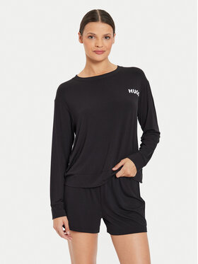 HUGO Hugo Pizsama felső Unite 50490706 Fekete Relaxed Fit