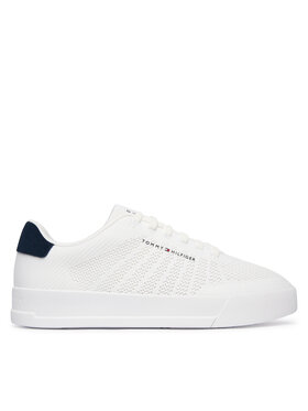 Tommy Hilfiger Snīkeri Tommy Hilfiger Th Court Knit FM0FM05823 Balts