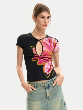 Desigual Desigual Футболка Dublin 26SWTK05 Чорний Regular Fit