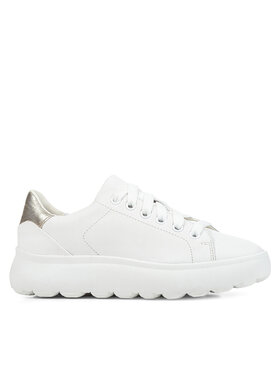 Geox Sneakersy Geox D Spherica Ec4.1 D35TCB 085Y2 C0232 Biela