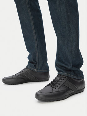 Geox Sneakersy Geox U Wells U66T5A 000BU C9999 Czarny