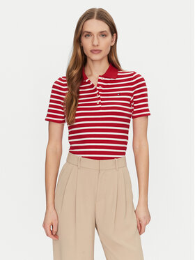Tommy Hilfiger Tommy Hilfiger Polo 1985 WW0WW43225 Rosso Slim Fit