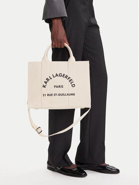 KARL LAGERFELD Handtasche KARL LAGERFELD A1W50010 Creme