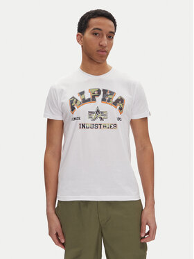 Alpha Industries Alpha Industries Футболка Small Logo 146511 Білий Regular Fit