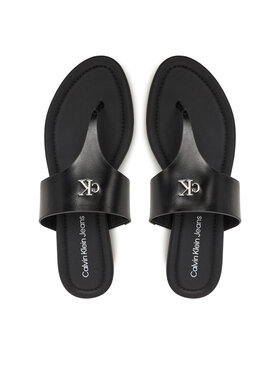 Calvin Klein Jeans Žabky Calvin Klein Jeans Flat Sandal Toepost Mg YW0YW01691 Černá