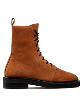 Simple Šnurovacia obuv Simple SL-34-02-000075 Hnedá