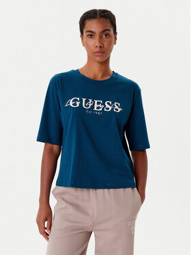 Guess Guess Camiseta V5YI02 I3Z14 Azul Boxy Fit