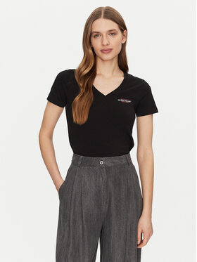 Guess Jeans Guess Jeans Футболка W4YI23 J1314 Чорний Slim Fit
