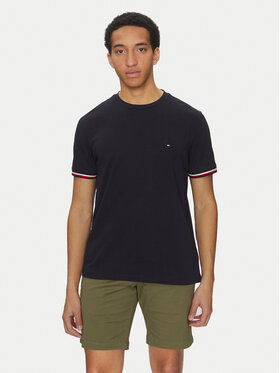 Tommy Hilfiger Tommy Hilfiger T-Shirt Global Stripe MW0MW38630 Dunkelblau Regular Fit