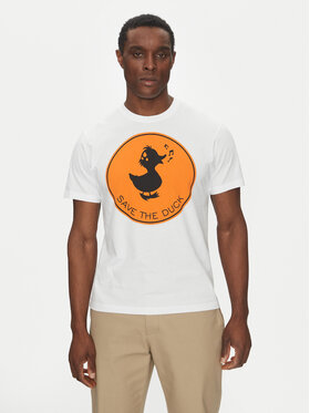 Save The Duck Save The Duck Футболка DT0825M BESY20 Білий Regular Fit