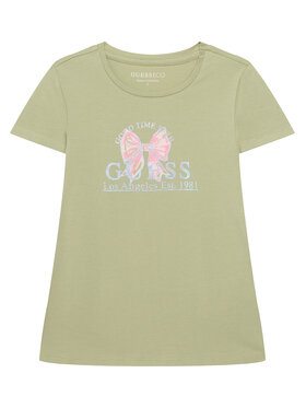 Guess Guess Camiseta J6GI28 K6YW4 Verde claro Regular Fit