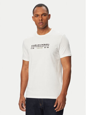Calvin Klein Jeans Calvin Klein Jeans Camiseta SS 30s EU LV04RG800G Blanco Regular Fit