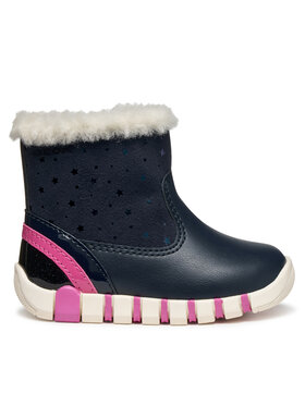 Geox Kozačky Geox B Iupidoo B5658A 0DHBC C4268 Tmavomodrá