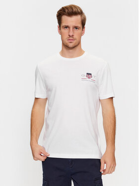 Gant Gant T-shirt Reg Archive Shield Emb Ss 2067004 Bijela Regular Fit