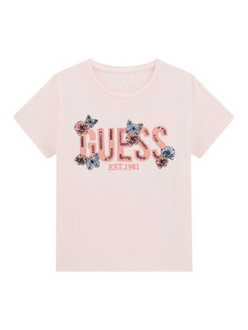 Guess Guess Футболка J6RI34 K6YW4 Рожевий Regular Fit