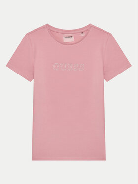 Guess Guess Majica J4RI49 J1314 Roza Regular Fit