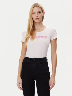 Guess Guess Футболка W5GI14 J1314 Рожевий Regular Fit